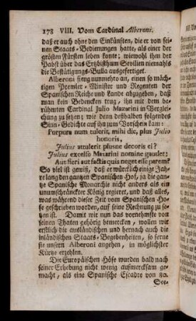 178-188, Alberoni fieng nunmehro an, einen so maechtigen ...