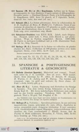 33. Spanische & Portugiesische Literatur & Geschichte (Nr. 684-716)
