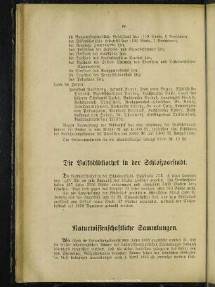 Die Volksbibliothek in der Schloßvorstadt