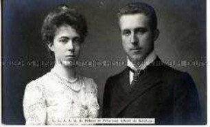 Der belgische Prinz Albert mit seiner Frau Elisabeth