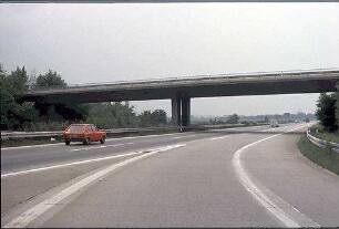 Einfahrt West zu Hauptfahrbahn West (Frankfurt Richtung Heidelberg)
