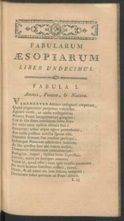 Liber undecimus.