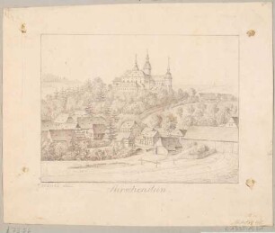 Neuhausen im Erzgebirge mit Schloss Purschenstein von Süden