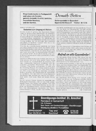 Gedanken zum Umgang mit Risiken