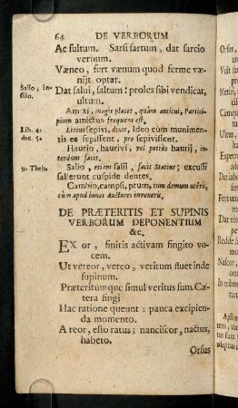 64-66, De Praeteritis Et Supinis Verborum Deponentium