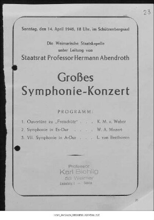 Großes Symphonie-Konzert