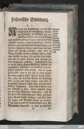 Historische Einleitung.