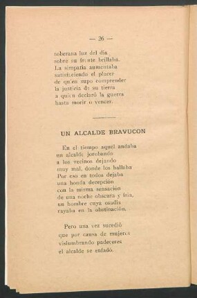 Un alcalde bravucón