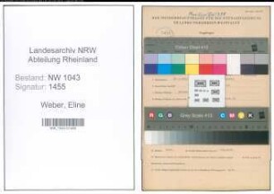 Entnazifizierung Eline Weber , geb. 14.01.1893 (Lehrerin)