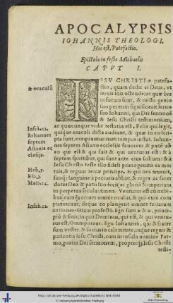 APOCALYPSIS IOHANNIS THEOLOGI