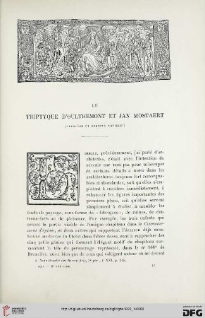 3. Pér. 21.1899: Le triptyque d'Oultremont et Jan Mostaert, 2