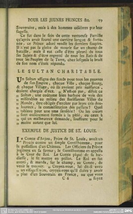 Le Sultan Charitable
