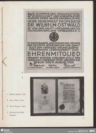 Herrn Geheimrat Professor Dr. Wilhelm Ostwald. Ehrenmitglied