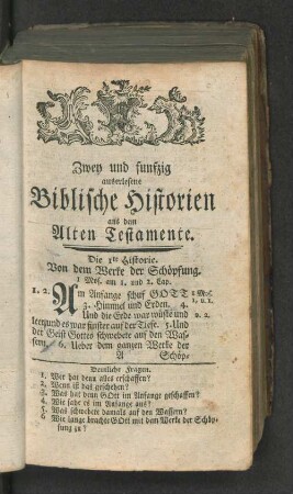 [Altes Testament. Historie 1 - 10]
