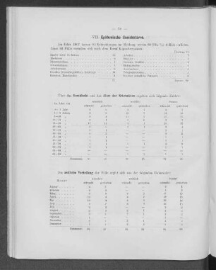 VII. Epidemische Genickstarre.