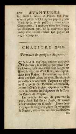 Chapitre XXIX. Portraits de quelques Seigneurs.