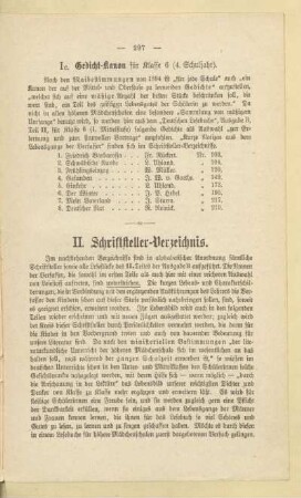 II. Schriftsteller-Verzeichnis