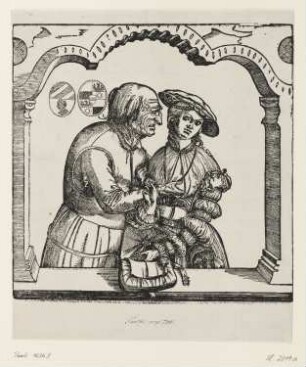 Alter Mann und Mädchen