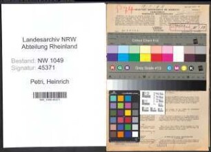 Entnazifizierung Heinrich Petri , geb. 31.03.1889 (Lehrer)