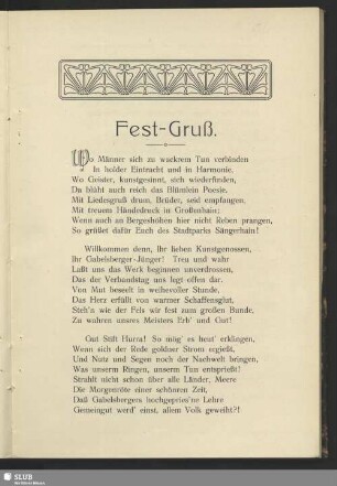 Fest-Gruß