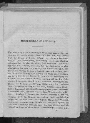 Historische Einleitung.