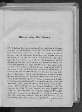 Historische Einleitung.