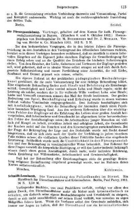 123, Die Fürsorgeerziehung. 1913
