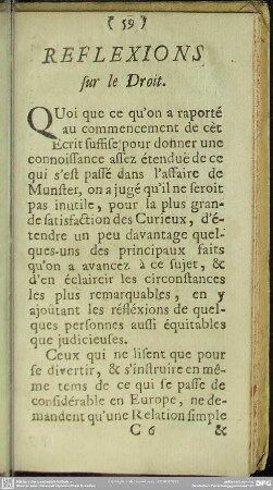 Reflexions sur le Droit