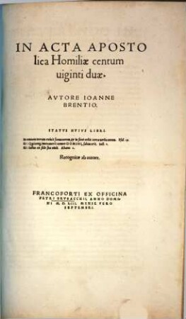 In Acta Apostolica Homiliae centum uiginti duae
