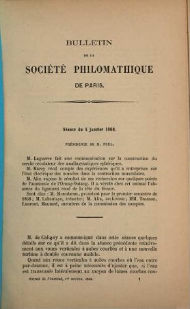 Bulletin. 1868 = 6. Sér., Vol. 5