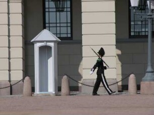 Oslo 2004, Wachsoldat am Königlichen Schloss