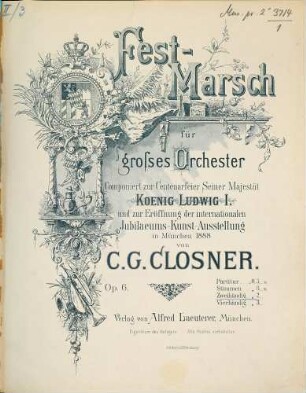 Fest-Marsch für grosses Orchester