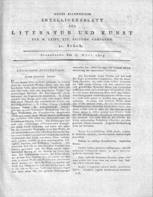 Literarische Ankündigungen.