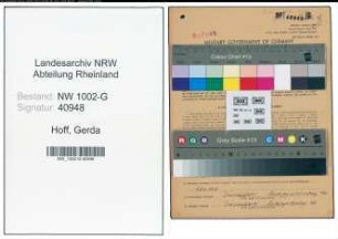 Entnazifizierung Gerda Hoff, geb. 05.04.1910 ()