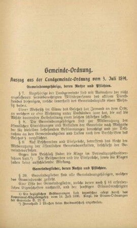 Gemeinde-Ordnung