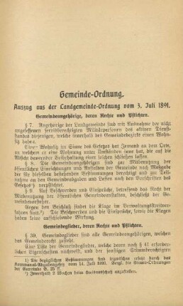 Gemeinde-Ordnung