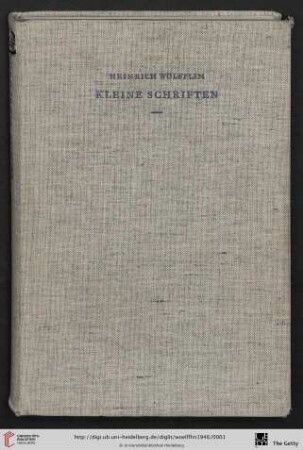 Kleine Schriften : (1886 - 1933)