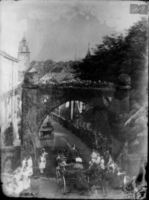 Feierliche Begrüßung der badischen Großherzogin in Buchen am 24. September 1913