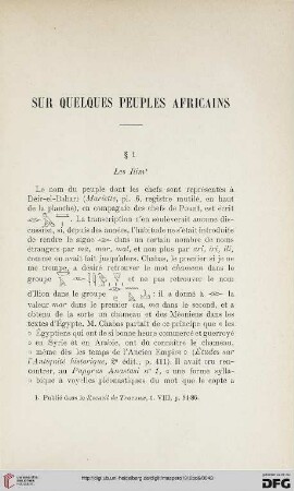 Sur quelques peuples africains