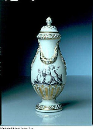 Deckelvase