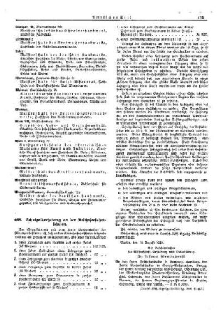 Schulgelderhebung an den Reichsseefahrtschulen : [Erziehung] ; [Für das Reich] ; [Amtliche Erlasse] ; [Amtlicher Teil]