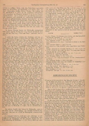 748-750 [Rezension] Clément d'Alexandrie, Les Stromates