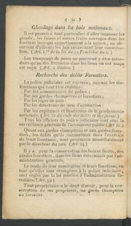 Recherche des délits Forestiers