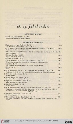 I 15.-17. Jahrhundert (Nr.1-319)