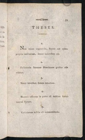 51-54, Theses; Candidato Dignissimo