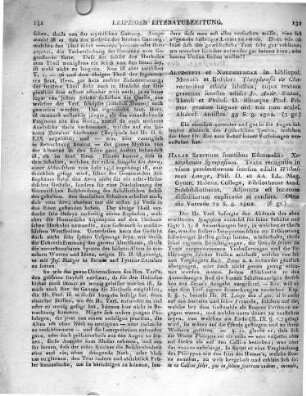 Altdorfii et Norimbergae in bibliopol. Monath et Kussler: Theophrasti de Characteribus ethicis libellus cujus textum graecum seorsim edidit Jo. Andr. Sixtus, Theol. et Philos. D. illiusque Prof. Primar. graecae linguae ord. nec non eccles. Altdorf. Antistes. 55 S. 8. 1802.