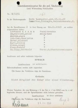 Lambacher, Ruth