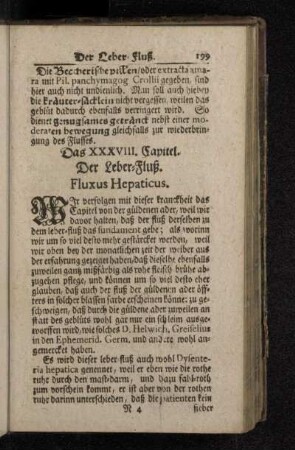 Das XXXVIII. Capitel. Der Leber-Fluß. Fluxus Hepaticus.