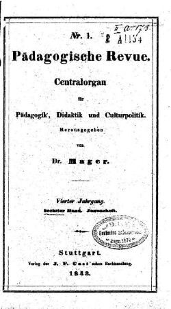 4: Pädagogische Revue - 4.1843