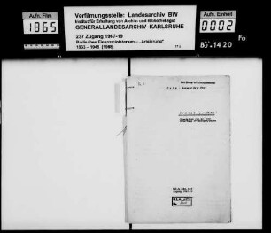Palm, Isak, Kaufman Witwe Auguste geb. Flegenheimer, David Palm, Kaufmann und Manfred Palm, Kaufmann in Münster i. W. Käufer: Eugen Hermann Michael Honold, Frisörseheleute in Grötzingen Lagerbuch-Nr. 712 Grötzingen